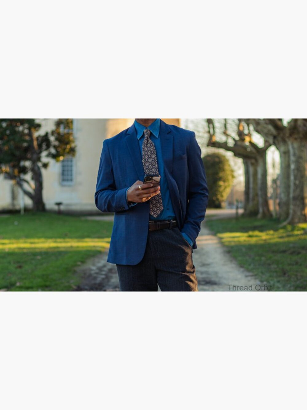 Men's Lightweight Slim Fit One Button Sport Coat Blazer - Picture 7 of 7